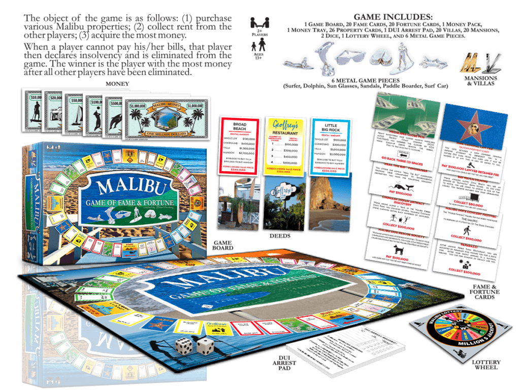 Malibu Game of Fame & Fortune - Board Game